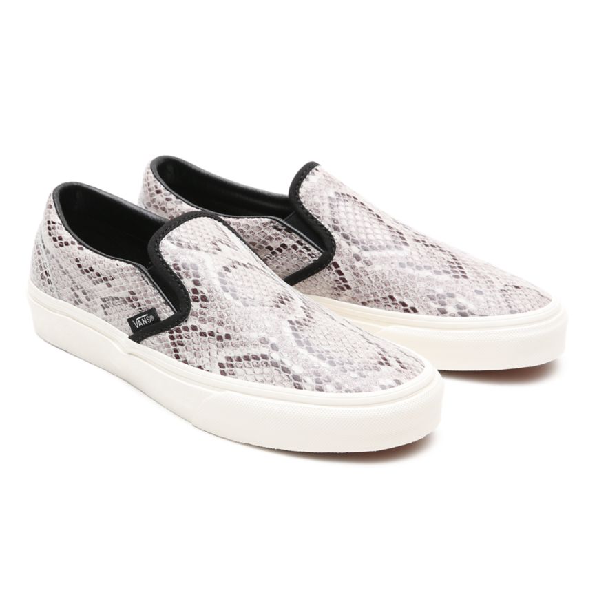 Vans Snake Classic Slip-On Dam Svarta - Vans Slip On Skor Rea Online (CAZJB8536)